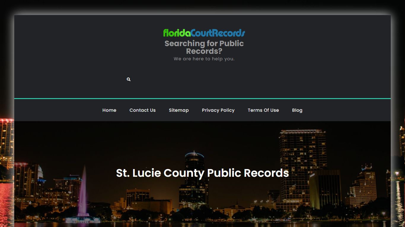 St. Lucie County Public Records